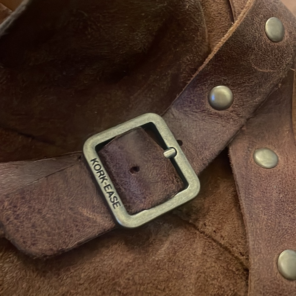 !!SALE!! Kork-Ease Brown Suede Ankle Boots - Picture 5 of 9